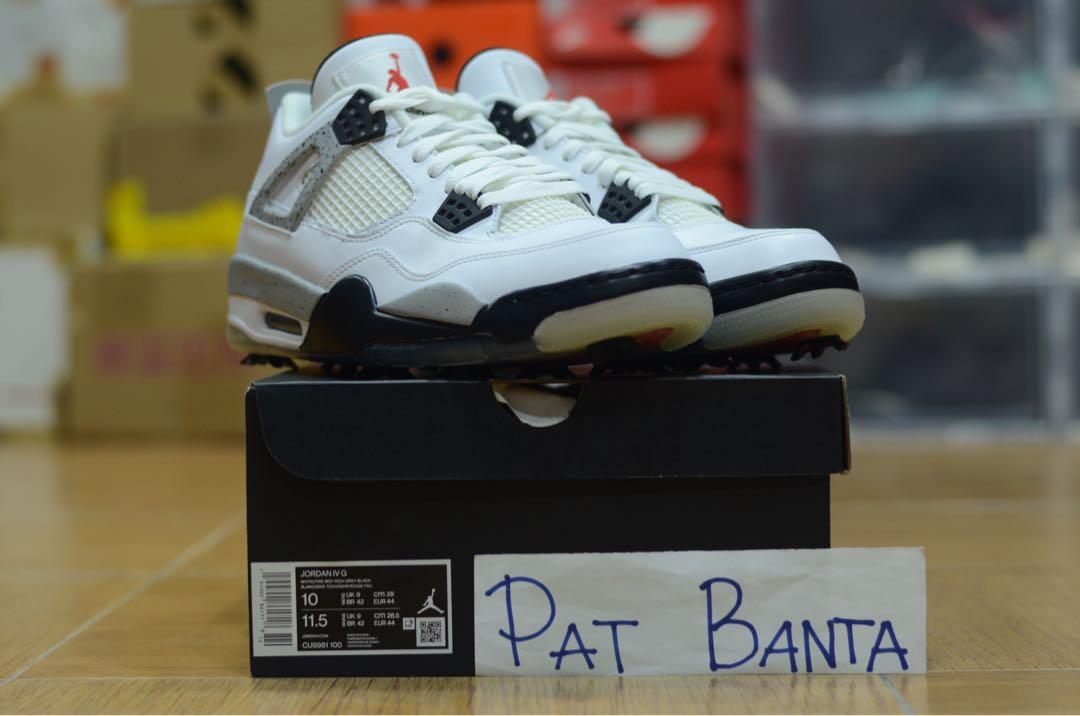 Jordan 4 Golf White Cement, Men's 