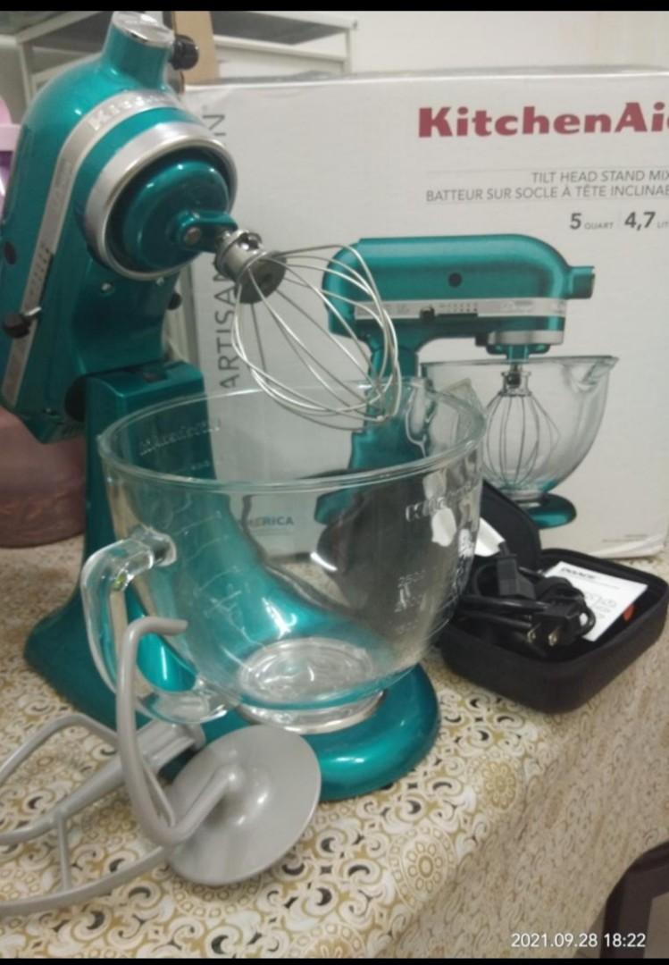 Kitchen Aid 4.8 L sea glass stand mixer, Kitchen & Appliances ...