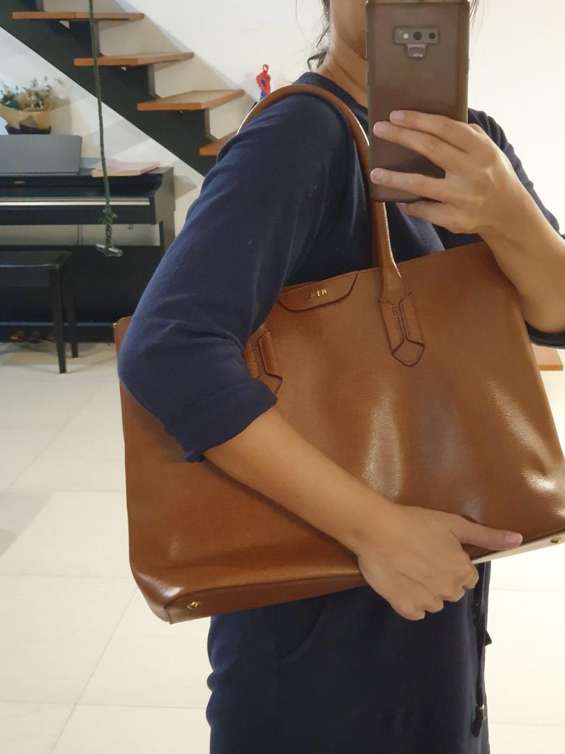Ralph lauren tan tote new arrivals
