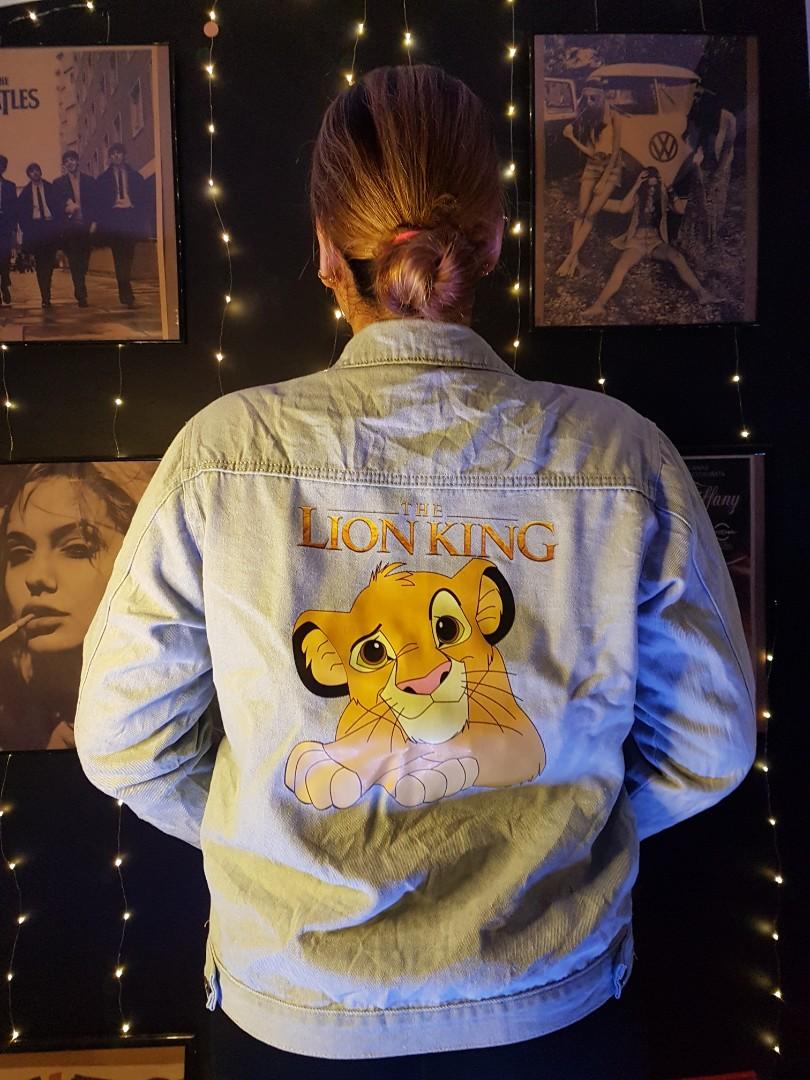 Lion king denim jacket online
