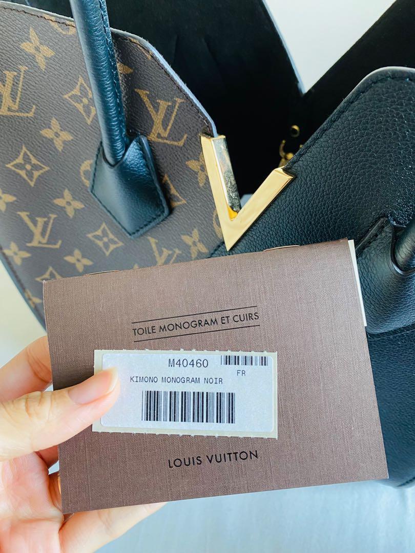 LV Kimono Monogram Black tote Bag MM Louis Vuitton 100% Authentic Genuine,  名牌, 手袋及銀包- Carousell