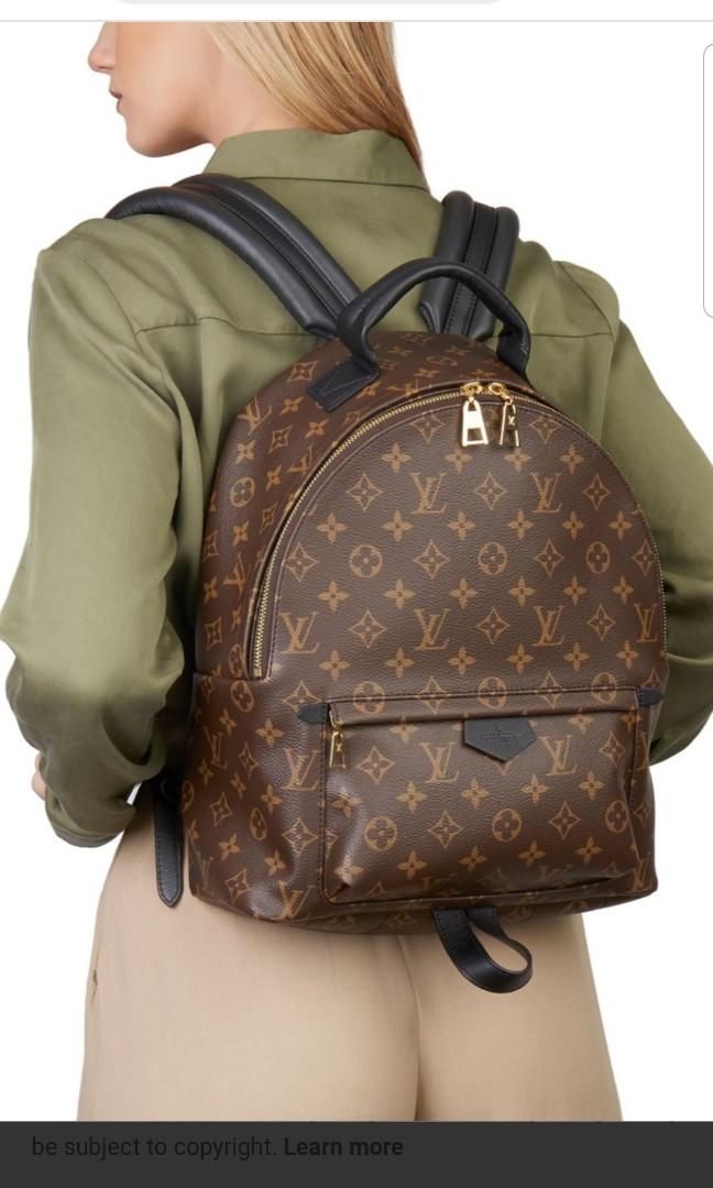 louis vuitton palm springs backpack mm review