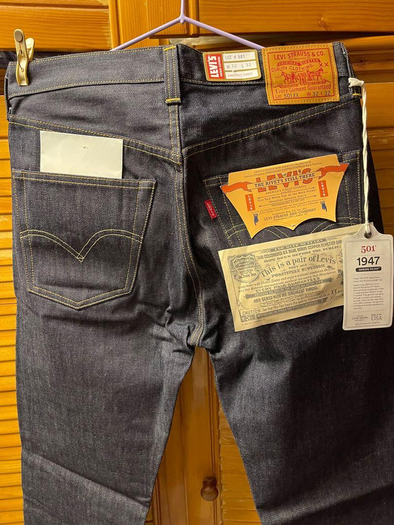 LVC Levi's 501xx 47年Big E 4420 Made in USA, 男裝, 褲＆半截裙