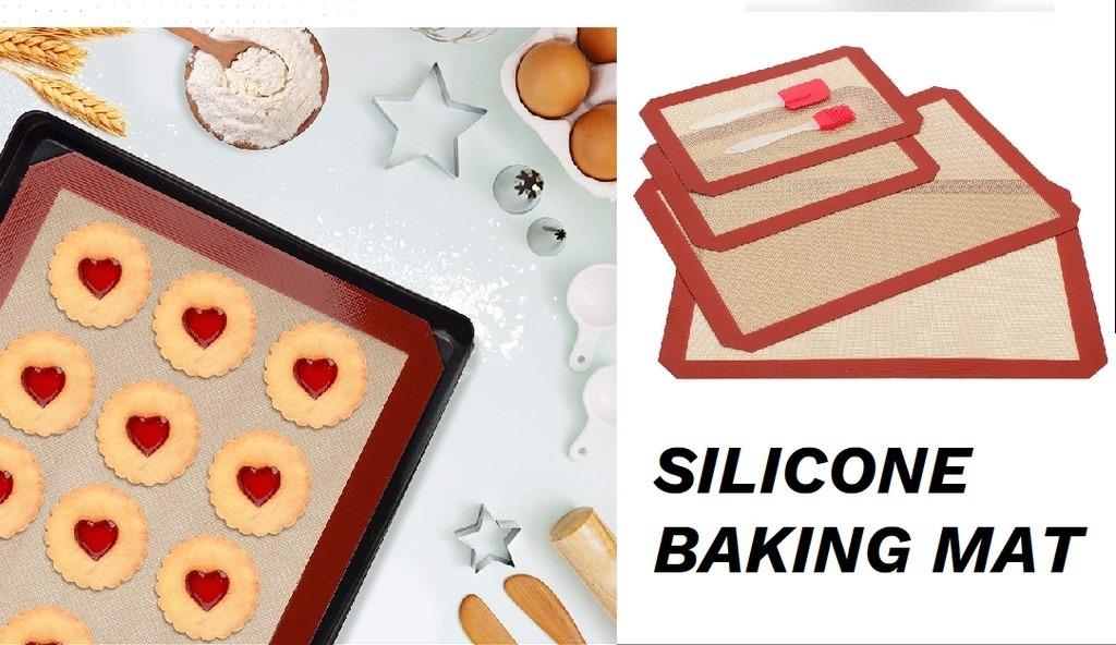 40*60CM Durable Silicone Baking Mat Non-Stick-Pastry-Cookie-Baking Sheet Oven US 