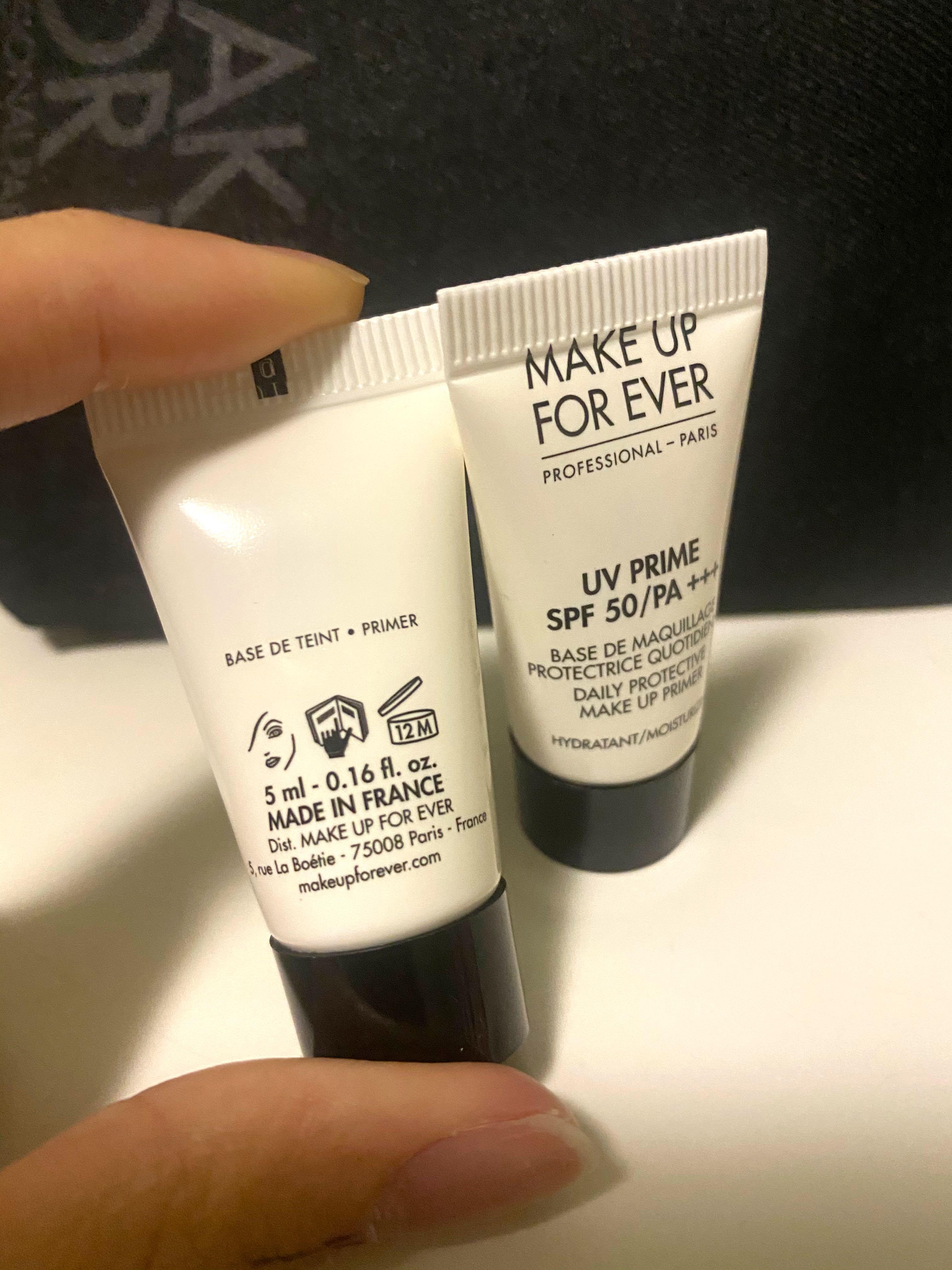 MAKE UP FOR EVER UV PRIME SPF 50/PA +++ 5ml x 2, 美容＆化妝品, 健康及美容 皮膚護理