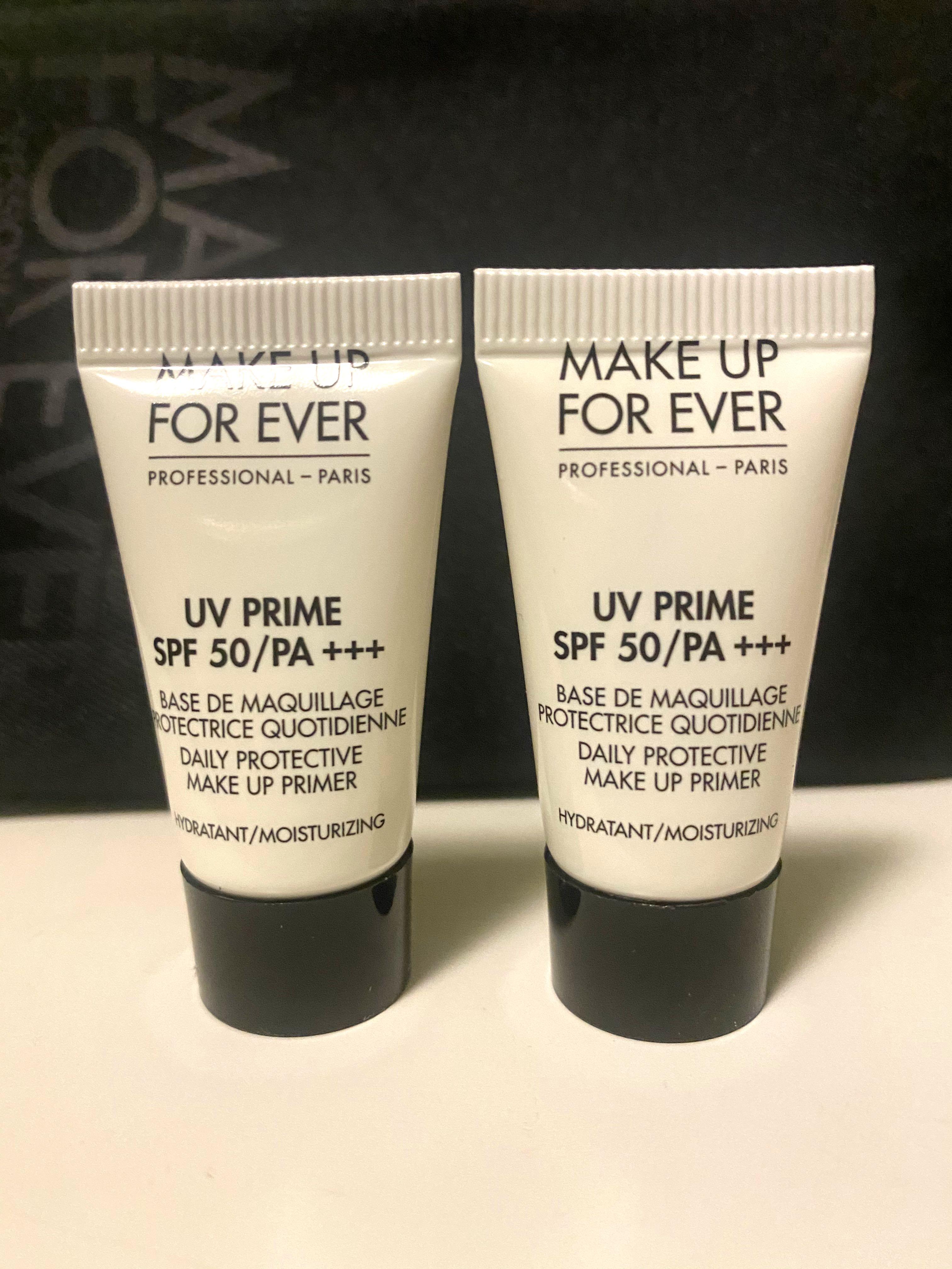 MAKE UP FOR EVER UV PRIME SPF 50/PA +++ 5ml x 2, 美容＆化妝品, 健康及美容 皮膚護理