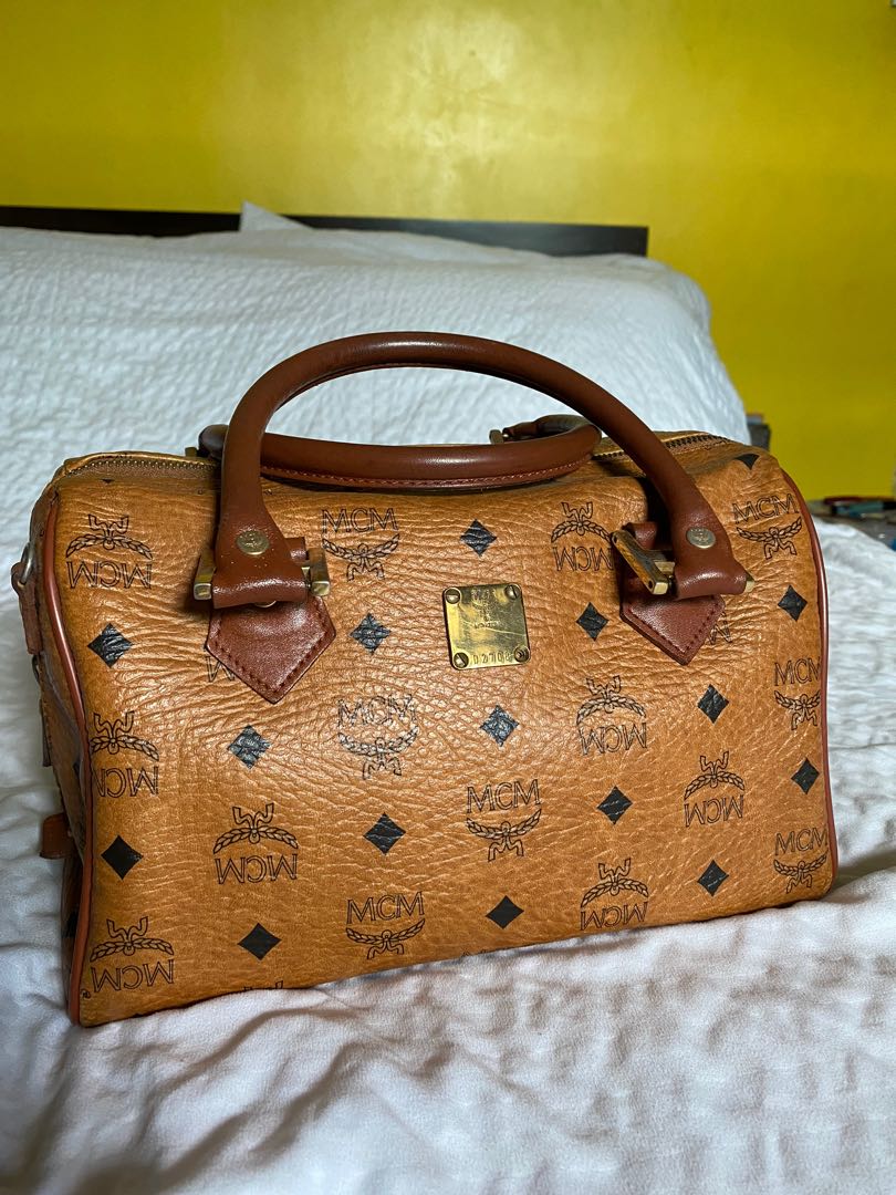mcm cognac bag