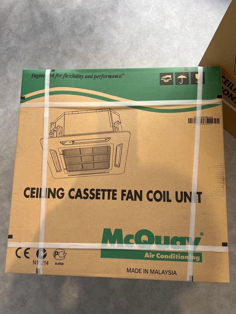 McQuay ceiling cassette fan coil unit MCK010CW 冷氣機, 家庭電器, 冷氣機及暖風機