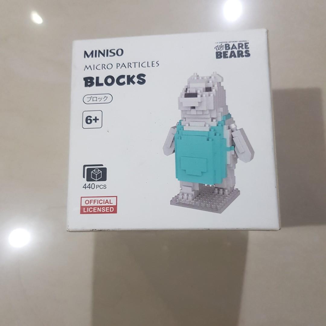 Nano Block We Bare Bears Miniso Toys Collectibles Permainan