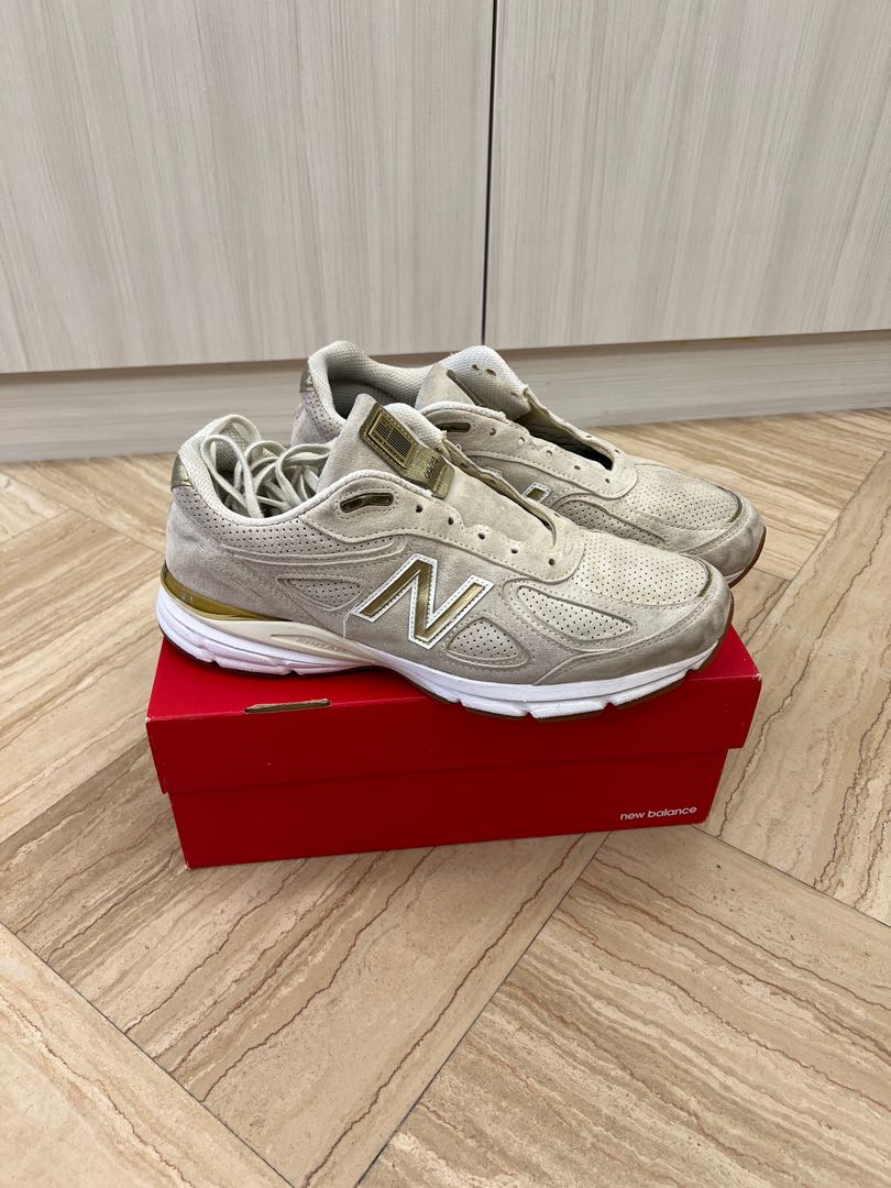 New Balance 990V4 Angora, Men's Fashion 