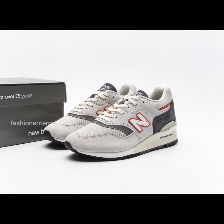 New Balance 997 Explore By Sea Grey Orange M997CSEA Men s Fashion