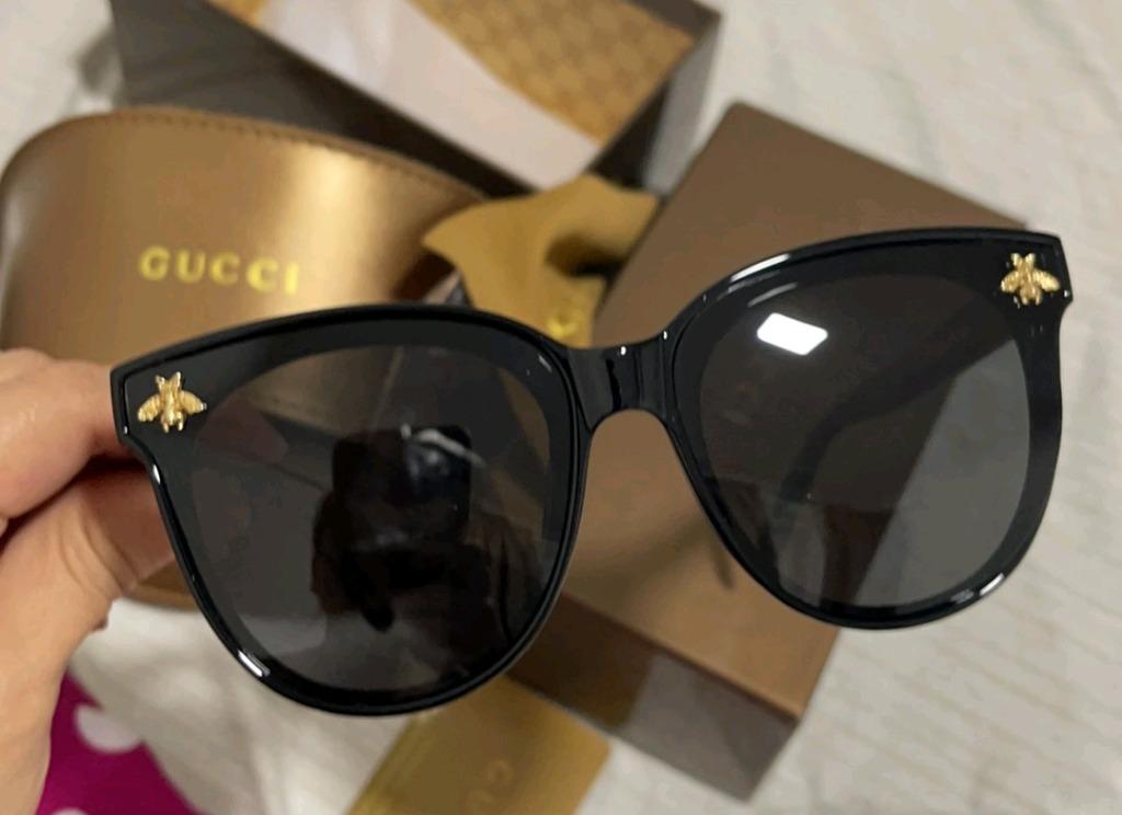 New Gucci Original Sunglasses Anti UV 400 Polarized Photochromic Kaca Mata Black 01 Colour Bee Collection For Women Men Suitable For Gift