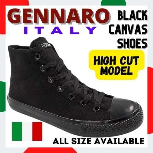 Full black canvas top shoes
