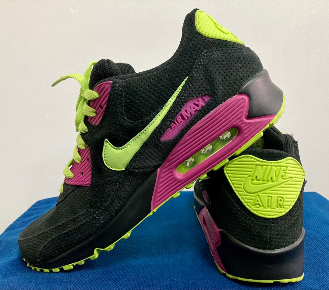 Nike Air Max 90 Premium Valentino Rossi Original Used Nice Condition Rare, Men's Fashion, Footwear, Sneakers on Carousell