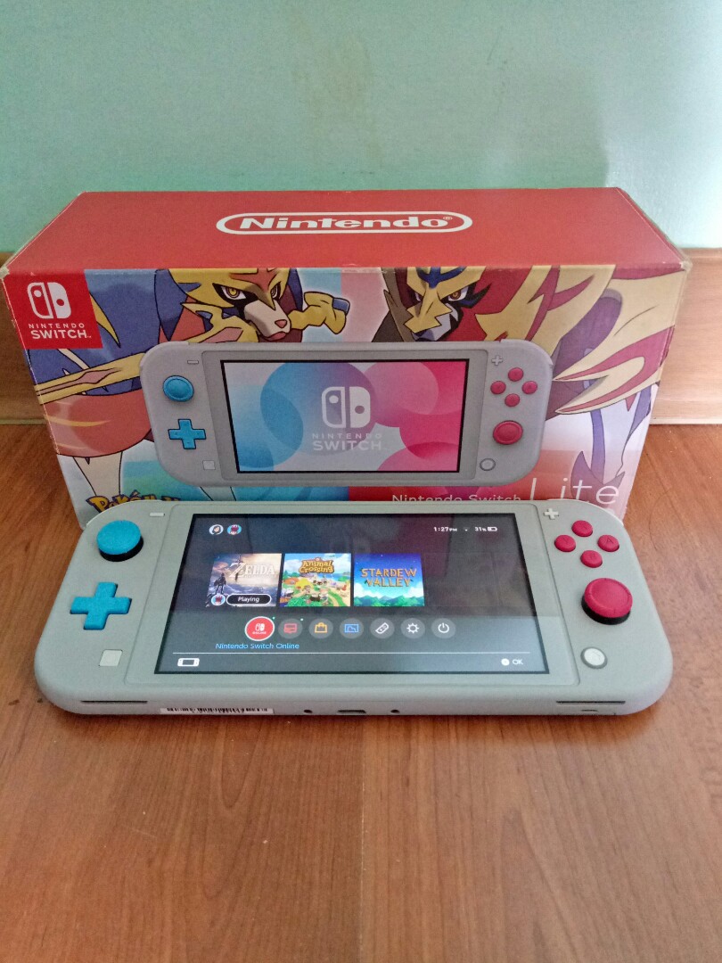 Nintendo Switch Lite (Pokemon Zacian and Zamazenta) with Animal crossing  New Horizon and Stardew Valley, Video Gaming, Video Game Consoles, Nintendo  on Carousell