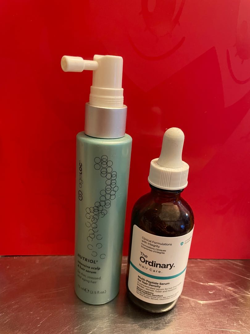 Ordinary hair care multi peptide serum for hair density + nuskin ageloc