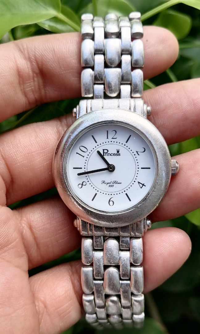 Solid silver watch clearance