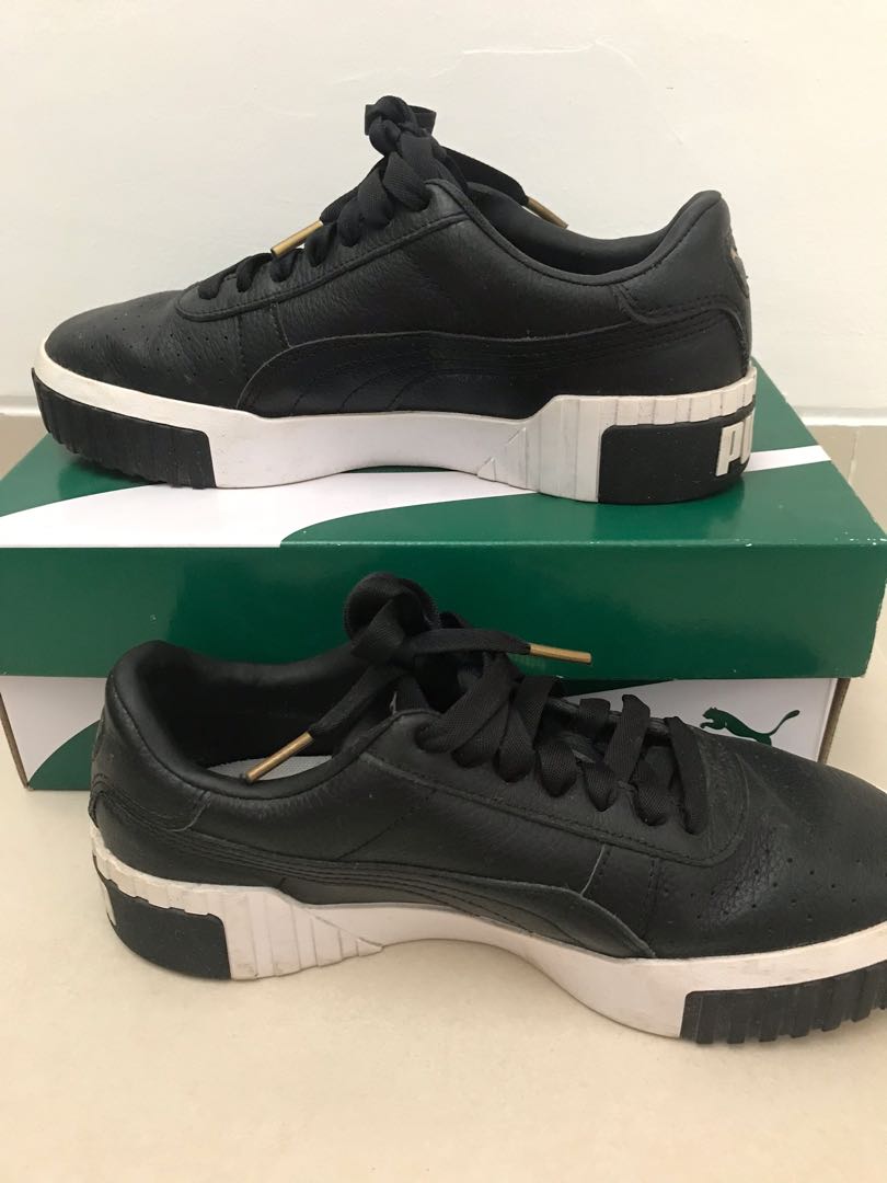 Puma cali selena gomez sepatu ori hitam black wanita Fesyen