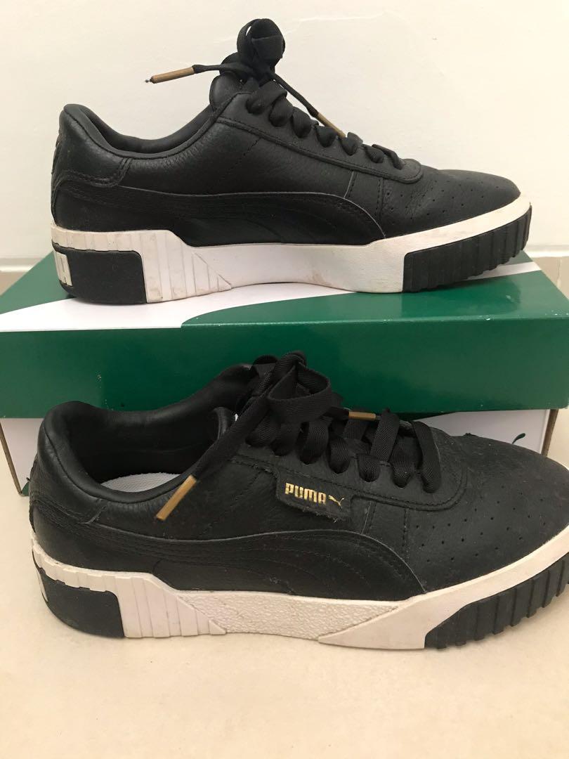 Puma cali selena gomez sepatu ori hitam black wanita