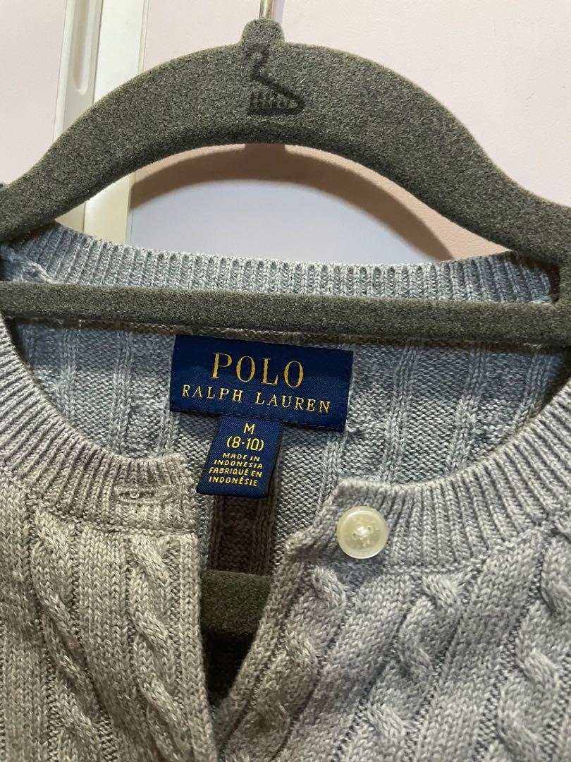 Ralph lauren grey cardigan hotsell