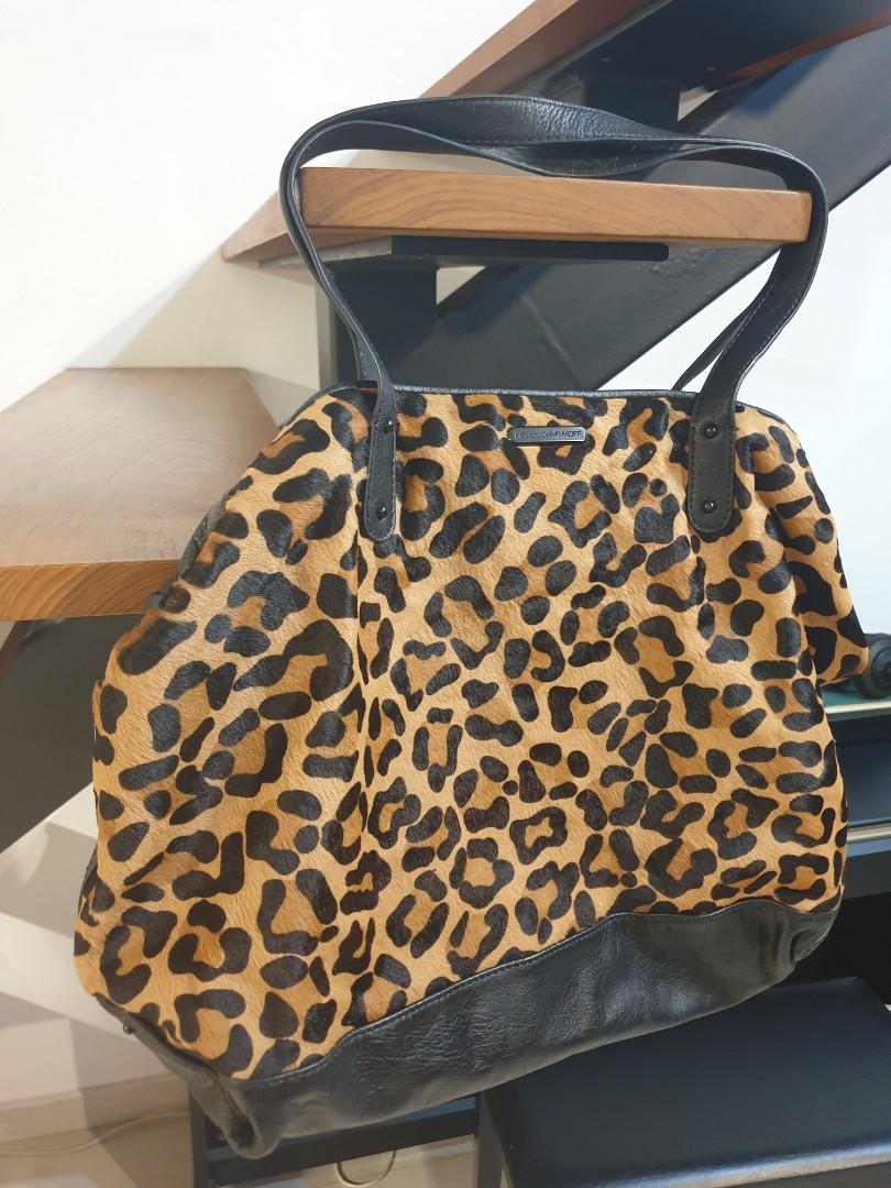 Rebecca minkoff leopard store bag