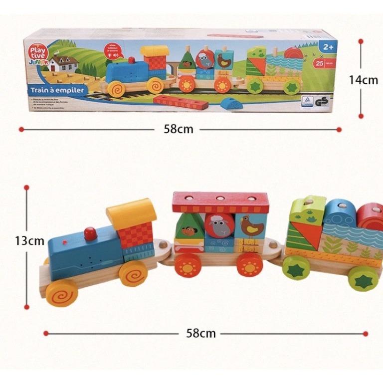 Warehouse Clearance Playtive Junior Wooden Stacking Train