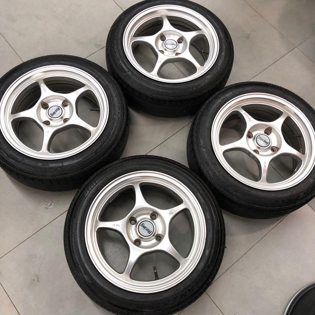 Enkei Rpo Rim Enkei RPO1 16 7JJ PCD114, Auto Accessories on Carousell