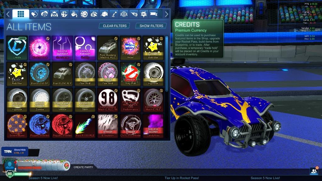 Rocket league outlet credits prices ps4