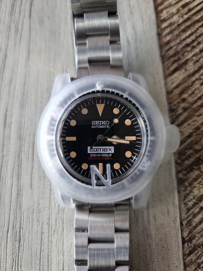Seiko Submariner Comex Dial Mod, Men's Fashion, Watches & Accessories,  Watches on Carousell
