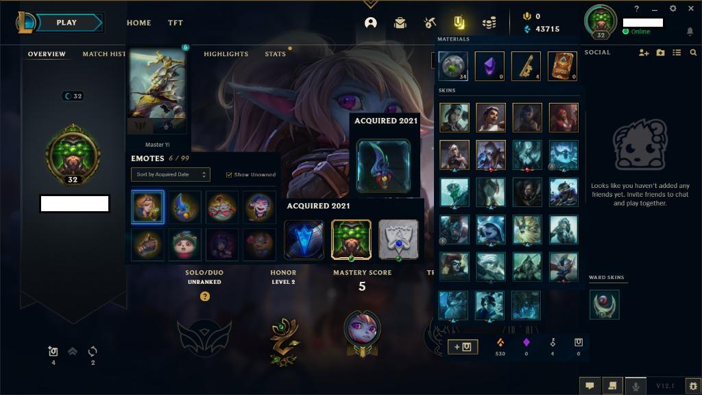 Selling - Garena lol account level 30 sg/my ( played once on