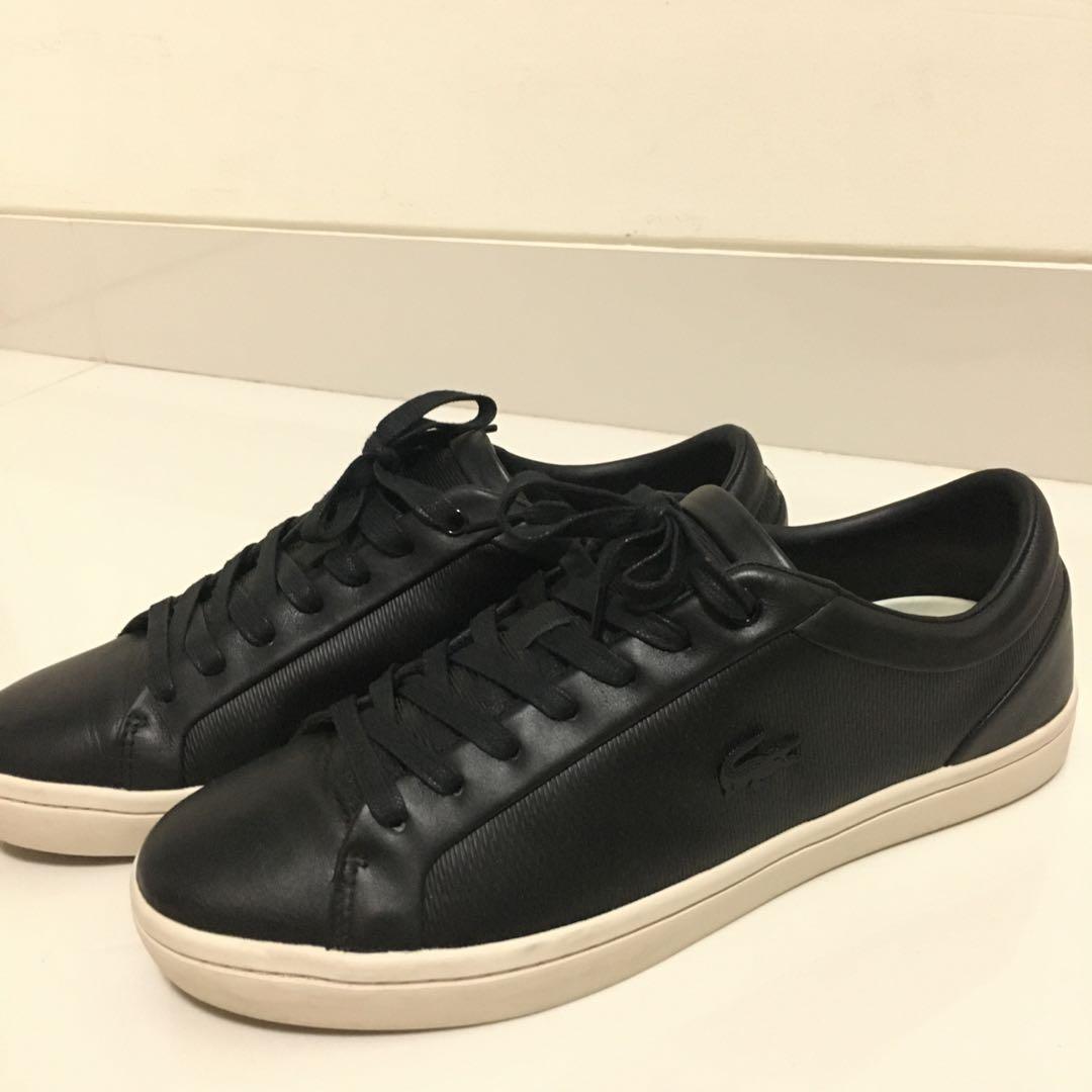 lacoste leather slippers