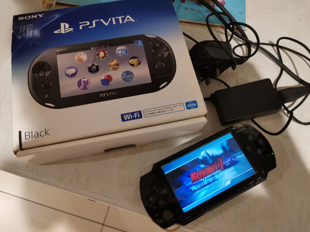 Sony Psp, Charger And Ps Vita Empty Box, Video Gaming, Video Game Consoles,  Playstation On Carousell