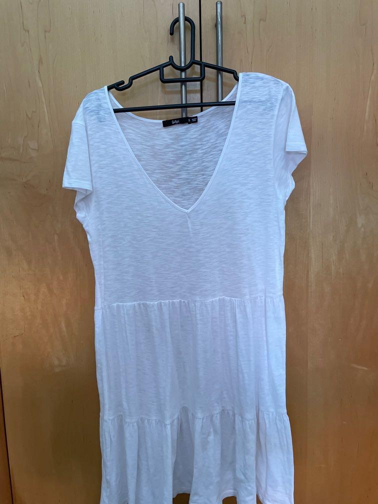 SPORTSGIRL white babydoll dress, Women's Fashion, Dresses & Sets, Dresses on Carousell
