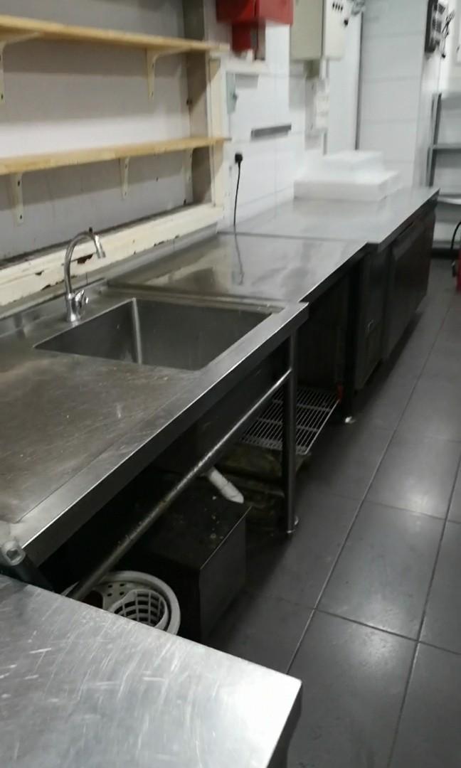 Stainless steel sink table and counter top, Kitchen & Appliances on