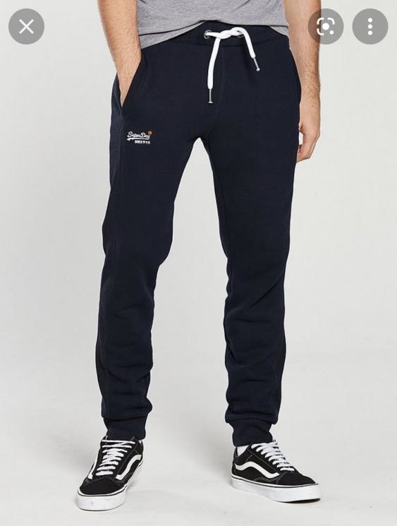 Superdry Orange Label Joggers in Navy Men s Fashion Bottoms