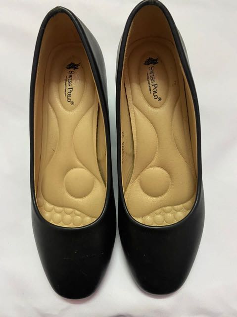 Swiss Polo Formal black heels| black shoes | convocation | interview,  Women's Fashion, Footwear, Heels on Carousell