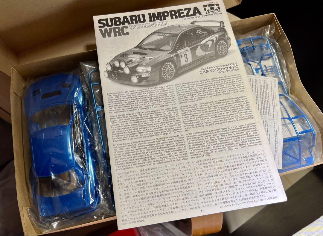 Tamiya 1/24 Subaru Impreza WRC '98 Monte-Carlo, 興趣及遊戲, 玩具