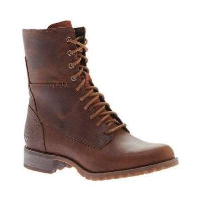 TB0A169S Timberland Women s Banfield Mid Lace Leather Boot BROWN