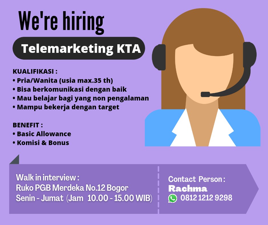 Telemarketing KTA (Perbankan)