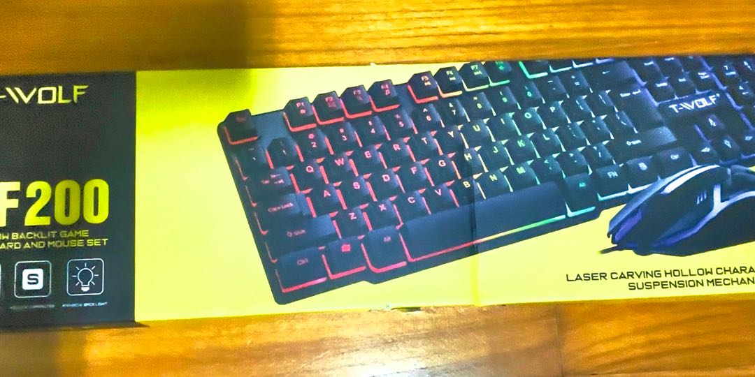 TF 200 Black Gaming Keyboard Plus Mouse, Computers & Tech, Parts ...