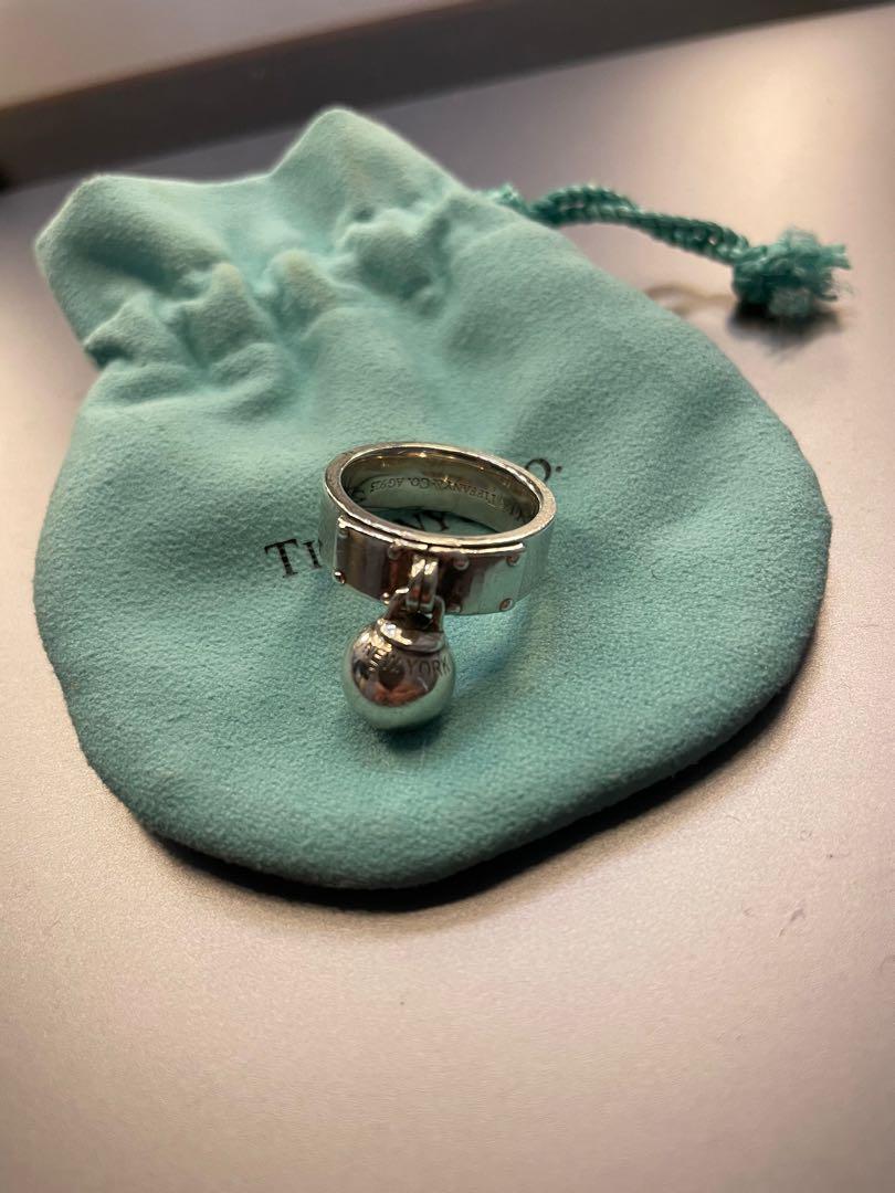 Tiffany ball dangle store ring