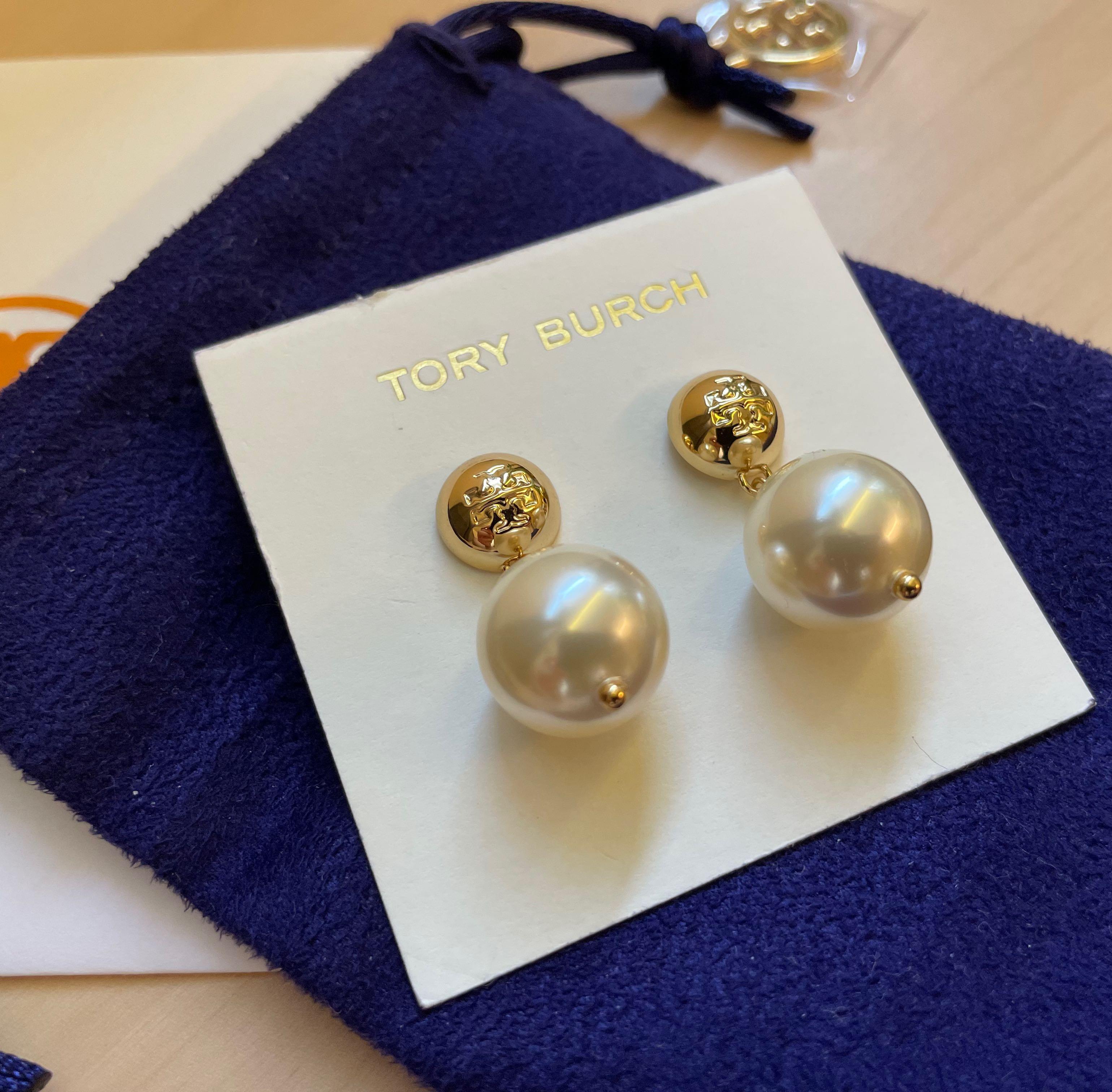 Tory Burch Crystal Pearl Drop Earring, Women's Fashion, Jewelry &  Organisers, Earrings on Carousell
