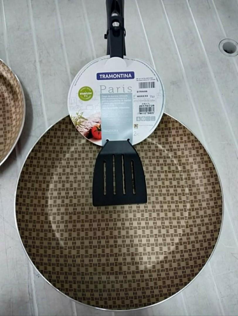 Tramontina Frypan Paris (Category: Cookware & Accessories) located in Manila. Submitted by JBAL.GEN.MDSE (Listing ID 1135662198, Image 3). Description: Take all for ₱ 2,900 only 20cm php: 800 24cm php: 1,000 28cm php: 1,300.