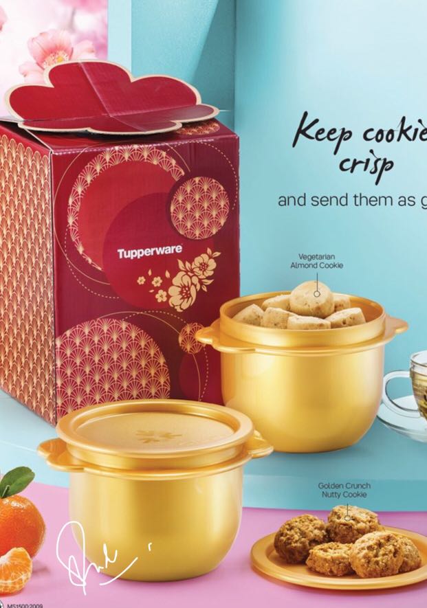 Qoo10 - 2023 CNY Chinese New Year Cookies Tupperware Gift Set : Kitchen &  Dining
