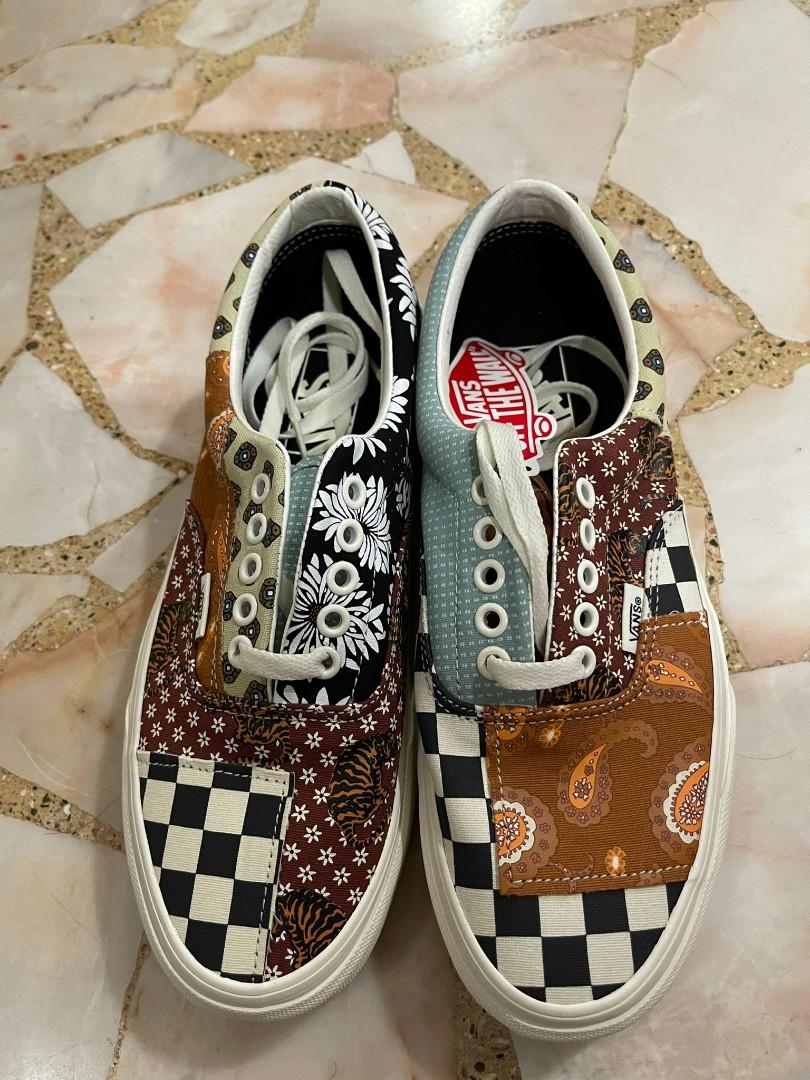 Vans era patchwork top