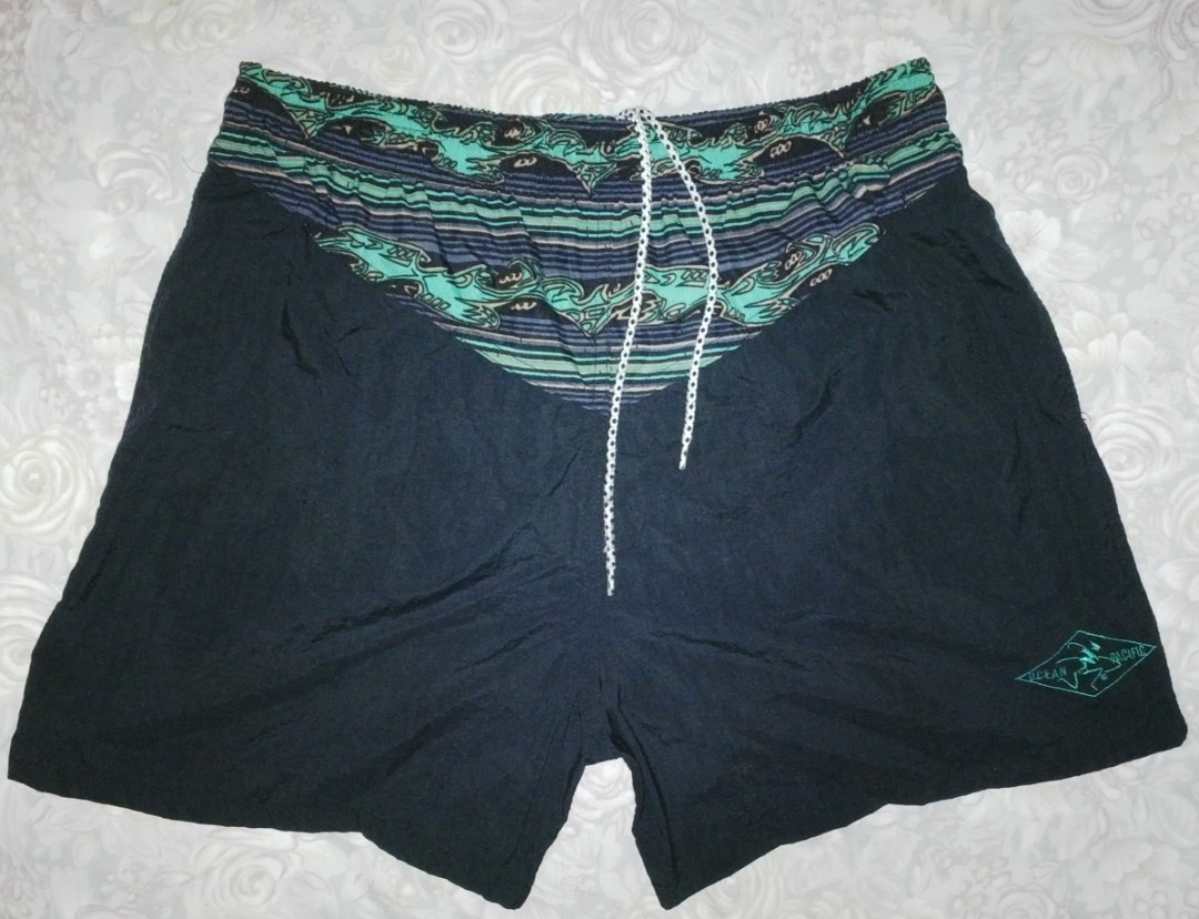 Vintage Ocean Pacific Baggies, Men's Fashion, Bottoms, Swim Trunks