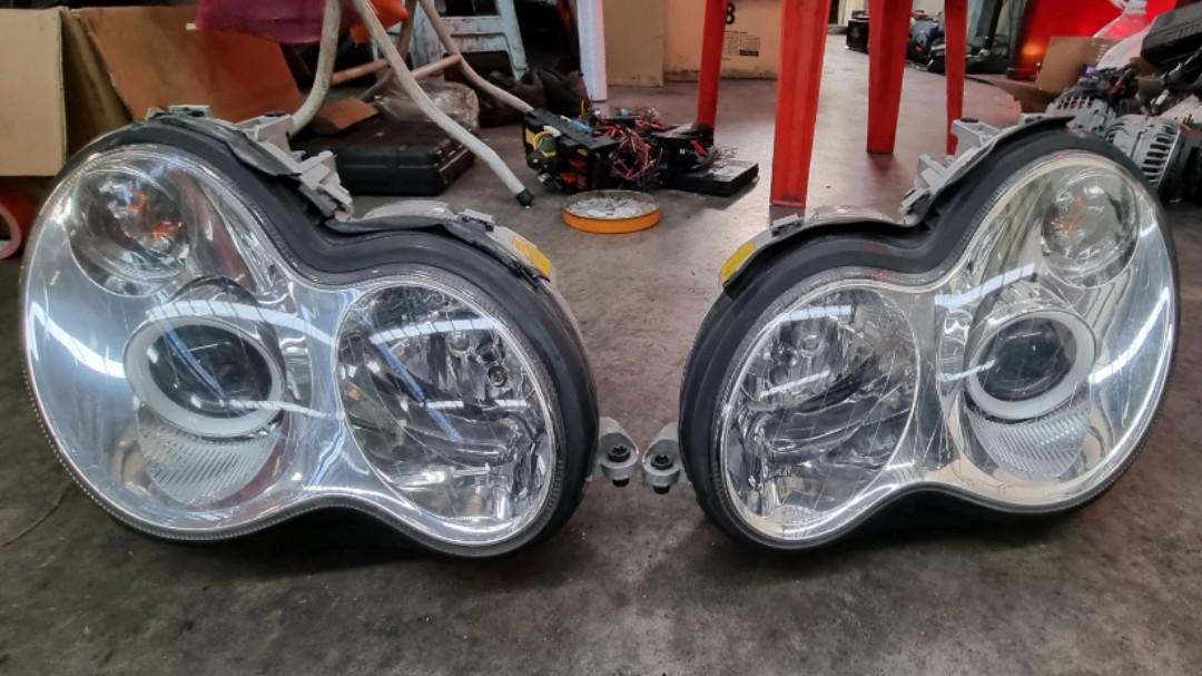 W203 headlamp clearance