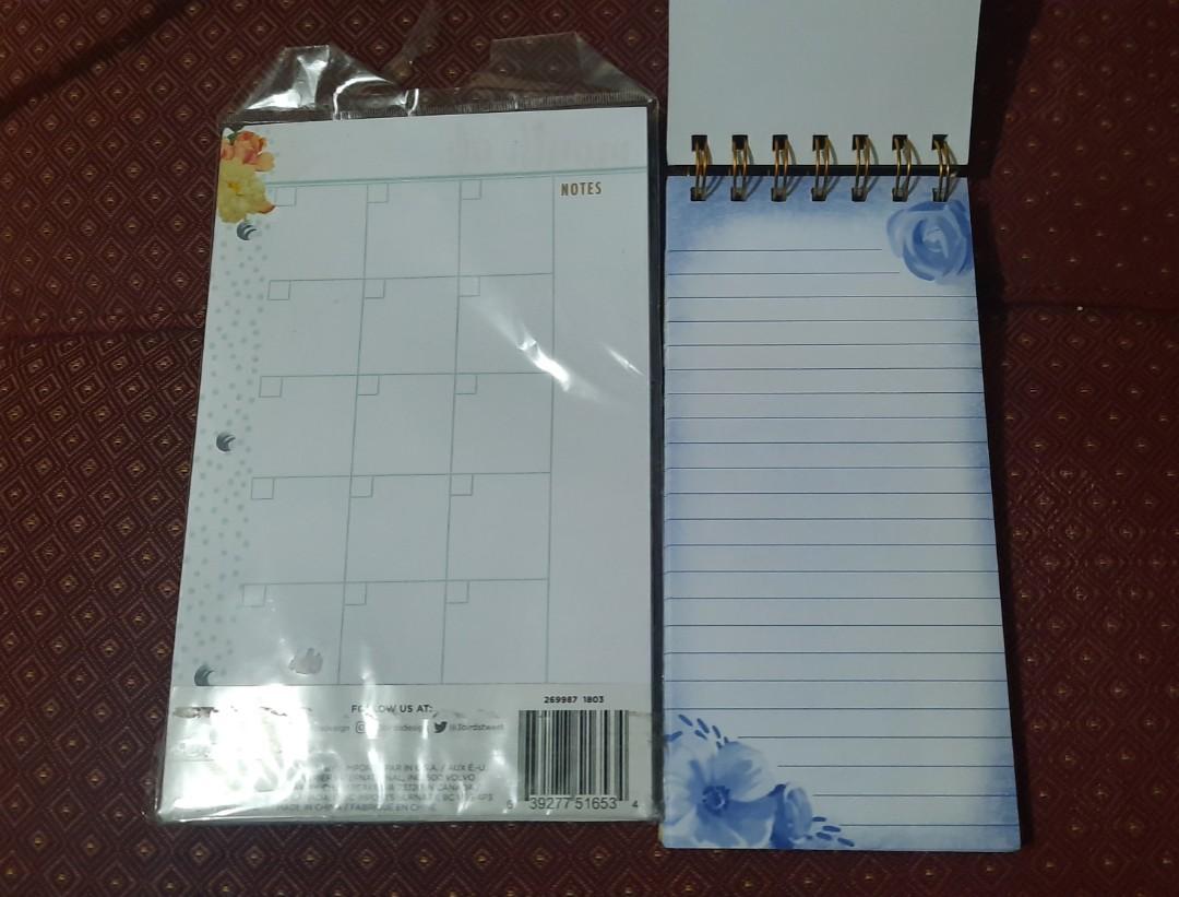 Weekly Planner and notebook (Category: Stationery & School Supplies) located in Paranaque City. Submitted by conrich (Listing ID 1135734170, Image 2). Description: Decluttering Bought from the US. I don't need it..