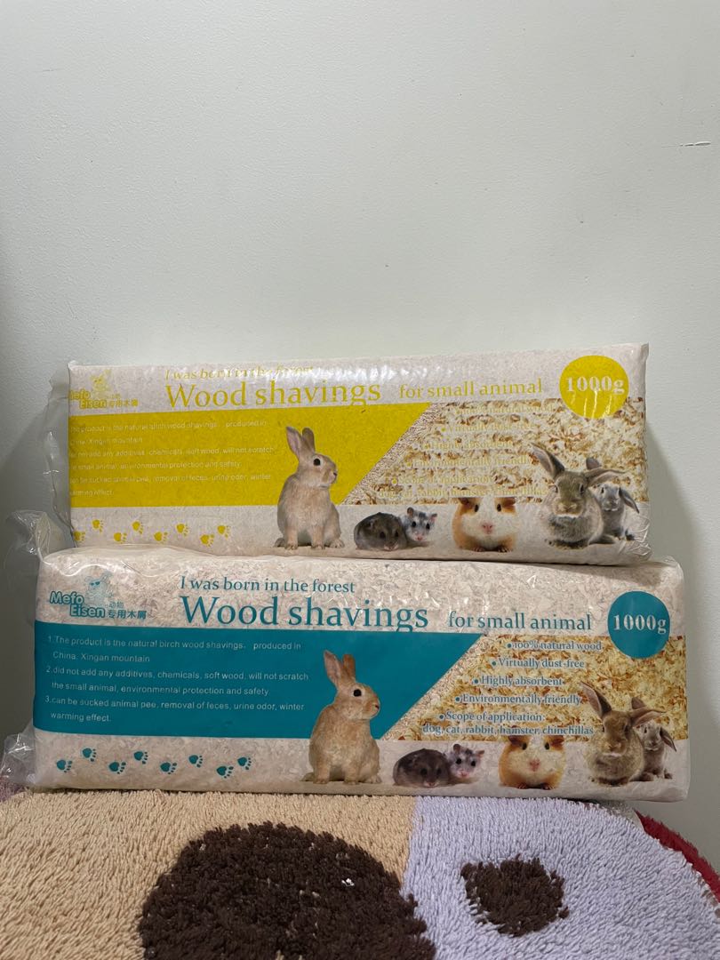 Wood shavings for bedding (1kg) for pets/ small animals, Pet Supplies