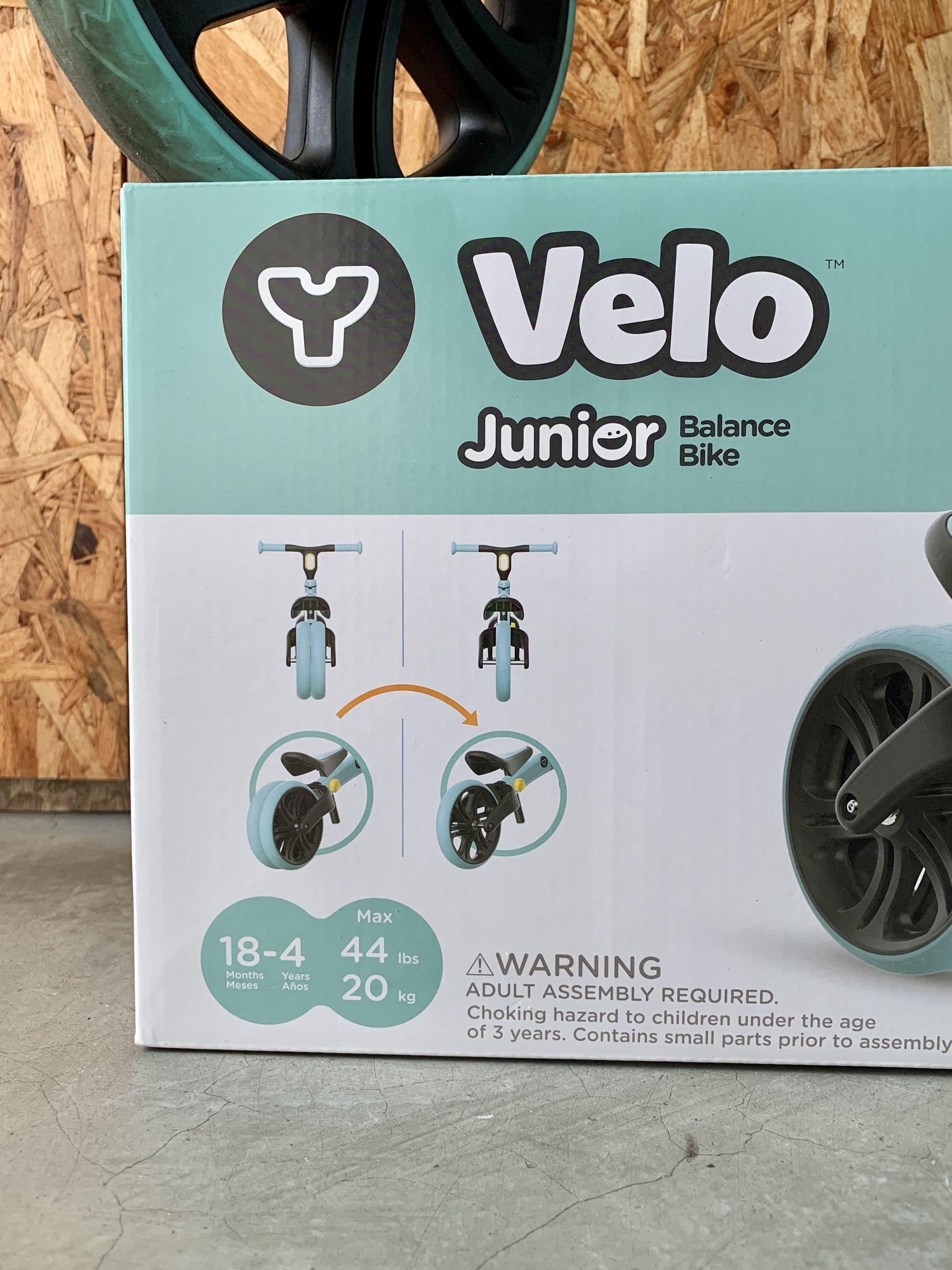 YVOLUTION Velo Junior Balance Bike Turquoise Sports Equipment